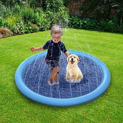 mothermed Splash Sprinkler Pad for Dogs Kids, Dog Bath Pool Thickened Durable Bathing Tub Pet Summer Outdoor Water Toys