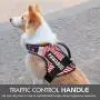 PAWABOO Service Dog Vest Harness, Premium Durable Heavy Duty Soft Padded Reflective Dog Vest Harness with 2 Removable Hook and Loop Patches, Strong PVC Handle on Top PAWABOO Service Dog Vest Harness, Premium Durable Heavy Duty Soft Padded Reflective Dog Vest Harness with 2 Removable Hook and Loop Patches, Strong PVC Handle on Top