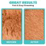 Youmi 2 Sided Undercoat Rake for Dog& Cat, 22+87 Rounded Teeth Deshedding Brush, Dog Cat Grooming Tool for Deshedding, Mats & Tangles Removing, No More Nasty Shedding and Flying Short to Long Hair