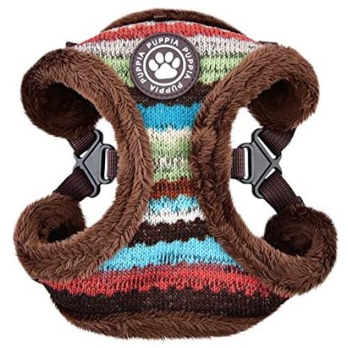 Puppia Crayon Harness C, Medium, Brown