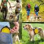ME.FAN Collapsible Dog Bowl [2 Set] Travel Portable Dog Bowl(12oz) Silicone Foldable Travel Bowl/Pet Food Bowl/Cat Water Bowl/Silicone Pet Expandable Bowls + Carabiners Per Set