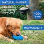Tough Dog Toys for Aggressive Chewers Large Breed, Apasiri Squeaky Dog Toys Ball, Aggressive Chew Toys for Large Dogs, Puppy Teething Toys, Durable Indestructible Pet Toys for Medium Big Dogs Blue