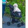 Pet Gear NO-Zip Happy Trails Lite Pet Stroller for Cats/Dogs, Easy Fold with Removable Liner, Storage Basket