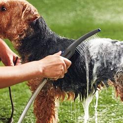 Waterpik PES-142UK Pet Wand Dog Shower Attachment for Indoor-Outdoor Use, Grey