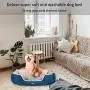 KROSER Deluxe 25.5''/33''/41''/48'' Dog Bed with Reversible Pillow (Warm and Cool), Super Soft Sleeping Pet Bed, Machine Washable & Removable Covers, Non-slip Waterproof Bottom Sofa Bed for Dogs 25-110LBS KROSER Deluxe 25.5''/33''/41''/48'' Dog Bed with Reversible Pillow (Warm and Cool), Super Soft Sleeping Pet Bed, Machine Washable & Removable Covers, Non-slip Waterproof Bottom Sofa Bed for Dogs 25-110LBS