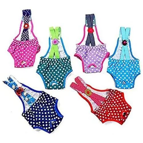 TOPSOSO Fashion Shop 2pcsx Colorful/Comfortable/Cosy Pet Dog Cotton Tighten Strap Sanitary Physiological Pants Pet Underwear Diapers,Random Color (#16 Waist 43-46cm) TOPSOSO Fashion Shop 2pcsx Colorful/Comfortable/Cosy Pet Dog Cotton Tighten Strap Sanitary Physiological Pants Pet Underwear Diapers,Random Color (#16 Waist 43-46cm)