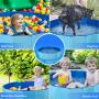 Dono Foldable Pet Bath Tub for Small to Large Sized Dogs Outdoor PVC Swimming Bathing Tub Kiddie Pool for Dogs and Cats and Kids