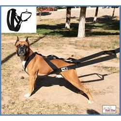 KnK Dog Supplies Big Dog Harness Padded Strong Sturdy Weight Pulling Harness Vest Large Dogs Training Quick Walking Keep Your Dog Amused and in Great Shape by draining accumulated Energy!