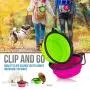 AGECASH A Collapsible Dog Bowl for Travel, 6 Pack Portable Silicone Pet Bowl, Expandable for Cat Dog Water Bowl Dish Feeding, Portable Dog Bowl with Carabiners for Walking Parking AGECASH A Collapsible Dog Bowl for Travel, 6 Pack Portable Silicone Pet Bowl, Expandable for Cat Dog Water Bowl Dish Feeding, Portable Dog Bowl with Carabiners for Walking Parking