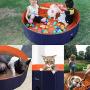 Fuloon PVC Pet Swimming Pool Portable Foldable Pool Dogs Cats Bathing Tub Bathtub Wash Tub Water Pond Pool Pet Pool & Kiddie Pools for Kids in The Garden