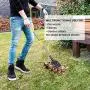 FOCUSPET Dog Pooper Scooper, Poop Scooper for Dogs Upgraded Adjustable Long Handle Metal Pet Poop Tray and Rake Set for Large & Small Dogs, Pet Waste Removal Scoop for Pets, Dirt, Gravel, Lawns, Grass