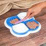 kooktool Dog Slow Feeders, Licking Mat,Fun Alternative, Calming Mat for Anxiety Relief, Ideal for Snacks Yogurt or Peanut Butter, Especially Dry and Wet Separation,Licking Mat and Slow Feederers