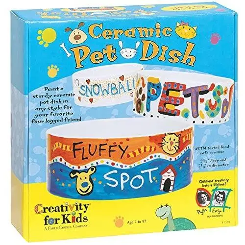 Creativity For Kids Ceramic Pet Dish Creativity For Kids Ceramic Pet Dish