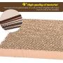 N/N 3 in 1 Cat Scratcher Cardboard, Cat Scratching Pad Toy with Catnip, Cat Scratcher Pad Lounge Sofa Bed, Suitable for Cats to Rest, Grind Claws and Play.
