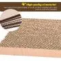 N/N 3 in 1 Cat Scratcher Cardboard, Cat Scratching Pad Toy with Catnip, Cat Scratcher Pad Lounge Sofa Bed, Suitable for Cats to Rest, Grind Claws and Play.