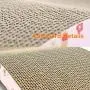Cat Scratch Pad, Scratching Post,Scratcher Cardboard, Scratching Toy, Corrugated Cat Scratcher Lounge, Unique Double Texture Surface Durable Design, Wave Curved Shape, Reversible, with Organic Catnip