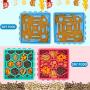 plump tiger Pet Licking Mat, Slow Feeder Dog Bowls, 4 Pieces Combination Fun Feeder for Anxiety Relief, Anti-Slip at The Bottom Mat, Healthy Feeder Licking Mat Dry & Wet Food is Available