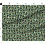 Spoonflower Fabric - Black Lab Dog Cute Labrador Toys Green Dogs Toy Pet Portrait Printed on Sport Lycra Fabric by The Yard - Swimwear Performance Leggings Apparel Fashion