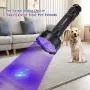 UV Black Light Flashlight,100 LED UV Flashlights, Super Bright Ultraviolet Flashlight Professional Blacklight Pet Urine Detector for Dog/Cat,Hunting Scorpions