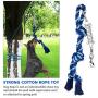Petbobi Spring Pole Dog Rope Toy with 16ft Durable Rope, Dog Heavy Duty Pull Tether Tug of War, Hanging Bungee Toy for Outdoor Exercise, for Pitbull Medium Large Dog Muscle Builder