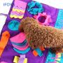 IFOYO Dog Feeding Mat, Dog Snuffle Mat Small/Large Dog Training Pad Pet Nose Work Blanket Non Slip Pet Activity Mat for Foraging Skill, Stress Release, (S, L, XL)