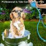 TOP STAR Pet Bathing Tool,Wearable Combination Shower Sprayer&Scrubber with Soft Brush and Massage,Bath Tub/Outdoor Garden Use,Comes with 8′ Hose