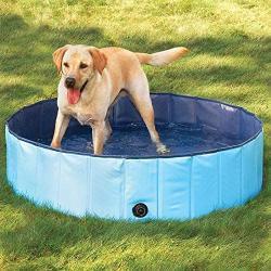 TOTTPED Portable Bathtub Dog Bathing Pool-cCollapsible Pet Swimming Pool-Bathtub Round Pool-with Bath Brush