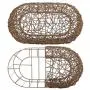 Fun Stackable Wicker Cat Hideaway House - Interactive Play Rattan Cat House for Indoor Cats Kitty, Pet Friendly Top/Side House Entry, Cat Bed Enclosed