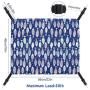 Rolybag cat Hammock Bed pet cage Hammock Comfortable Hanging Adjustable Soft Plush pet Hammock for cat/Puppy/Piggy/Kitten/Rabbit/Other Small Animals (Blue-Fish)