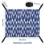 Rolybag cat Hammock Bed pet cage Hammock Comfortable Hanging Adjustable Soft Plush pet Hammock for cat/Puppy/Piggy/Kitten/Rabbit/Other Small Animals (Blue-Fish)