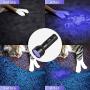 Euyee UV Black Light Flashlight, 51 LED Blacklight Flashlights IPX65 waterproof for Pet Urine Detection, Scorpion, Bed Bug, Resin Curing, Dog Stain and Carpet Odor Eliminator Remover