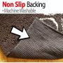 XL Extra Thick Micro Fiber Door Mat - Super Absorbent. Includes Water Proof Liner - Size 36'' X 26'' Exclusive by iPrimio - Brown Color