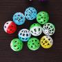 ttnight Pet Balls, Plastic Hollow Out Round Pet Cat Colorful Ball Toys with Small Bell, 10pcs