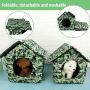 Pet Outdoor House, Waterproof and Weatherproof Cat House, Foldable Pet Shelter, Winter Thick and Warm Cat Litter, Removable and Washable Foldable Stray Cat Litter