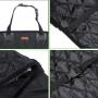 Pettom Pet Bucket Seat Cover Booster Seat 2 in 1 Deluxe Dog& Cat Front Seat Cover for Cars Non- Slip Backing Waterproof (Black)