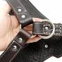 PET ARTIST Leather Large Dog Harness Heavy Duty Vest Thick Soft for Big Medium Breed Dogs Brown