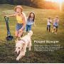 Balhvit Non-Breakable Pet Pooper Scooper for Dogs, Portable Dog Pooper Scooper with Long Handle & High Strength Durable Spring, Foldable Dog Poop Waste Pick Up Rake, Jaw Claw Bin for Grass and Gravel