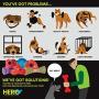Hero Freezies Dog Toy, Durable Soft Rubber, Fill with Water & Freeze, Tug & Toss Ball