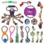 UPSKY Dog Rope Toys Puppy Grinding Teeth 15 Pack Dog Toys Dental Cleaning Product Prevents Boredom and Relieves Stress