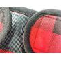 Miaododo Medium Large Dog Diapers Female,Reusable Plaid Printing Dog Diapers Covers Female with Velco Washable Dog,S-XL,Extra Large (L(27.56-35.43 Waist), Red+ Grey)