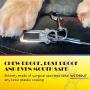 Leash King No Chew/Chew Proof Dog Car Seatbelt Safety Restraint, Dog Tie Out, Puppy Vehicle Seat Belt w/Double Clip & Latch Attachment – Entirely Surgical Stainless Steel - Inches