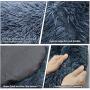 Pasking Plush Round Pet Bed for Medium Dogs Cats, Faux Fur Dog Beds Washable Cat Calming Bed Donut Cuddler Self Warming Indoor Grey