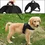 TAIL UP Black Pet Dog Harness Soft Front Range Vest No Pull Double Adjustable Walk Out Vest Collar Hand Strap TAIL UP Black Pet Dog Harness Soft Front Range Vest No Pull Double Adjustable Walk Out Vest Collar Hand Strap