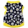 Ollypet Pack of 2 Dog Clothes for Small Dogs Summer Shirt Flower Collar Cute Yellow Outfit Girl Puppy Cat Pink Pet Chihuahua Yorkie