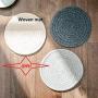 gutongyuan Raised Cat Bowls for Food and Water, Elevated Tilted Cervical Vertebra Protect Ceramic Cat Feeding Bowls with Mat