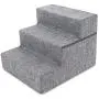Made in USA Foldable Pet Steps/Stairs with CertiPUR-US Certified Foam for Dogs and Cats by Best Pet Supplies - Gray Linen Made in USA Foldable Pet Steps/Stairs with CertiPUR-US Certified Foam for Dogs and Cats by Best Pet Supplies - Gray Linen