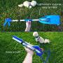 Doggie Walk Bags Dog Pooper Scooper for Large Dogs, Heavy Duty, Made in USA, Lightweight Metal Material, Folds in Half, Self Standing, Adjustable Strap, Blue Scented Tie Handle Dog Poop Bags Included