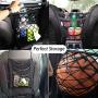DYKESON Dog Car Net Barrier Pet Barrier with Auto Safety Mesh Organizer Baby Stretchable Storage Bag Universal for Cars, SUVs -Easy Install,Safer to Drive with Children and Pets