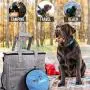 Pet Travel Bag - Easy Travel with Our Dog Travel Bag – Includes Paw Butter, Frisbee, Airline Approved Dog Travel Bag, 2 Collapsible Food-Water Bowls, 2 Food Travel Bags - Perfect for Dog, Cat