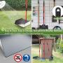 X-TECOKIT Larger Pooper Scooper - Durable & Sturdy Rake, Spade, Tray Set with Long Handle Great for Large Small and Multi Dogs - Poop Scoop No Bend Down Easy to Use for Yard Grass Gravel Dirt